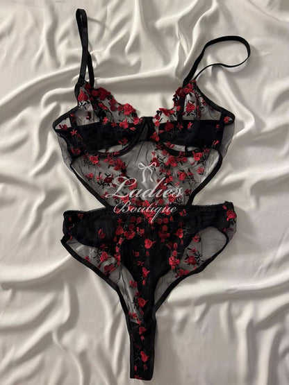 Midnight Blossom Bodysuit