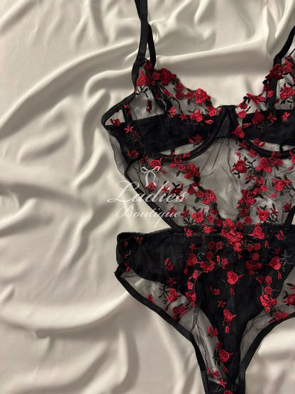 Midnight Blossom Bodysuit