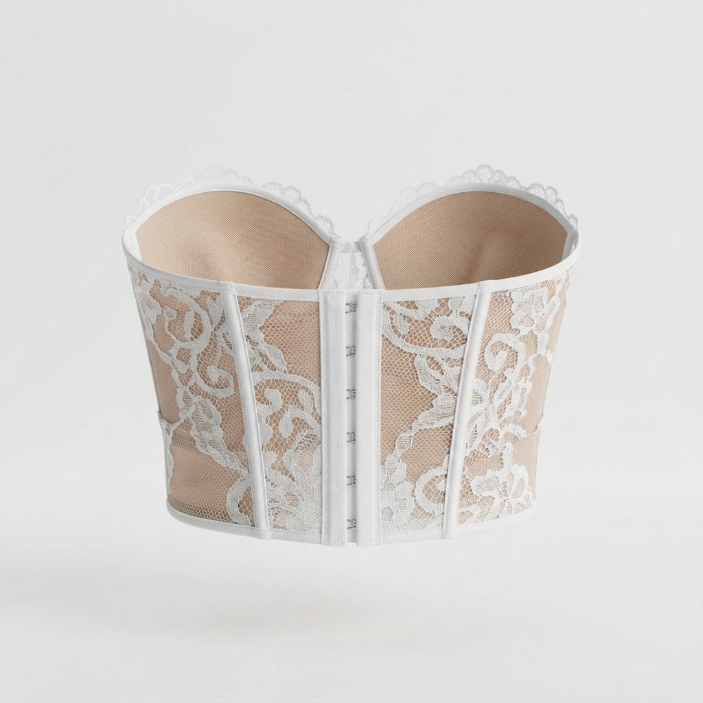 White Longline Corset