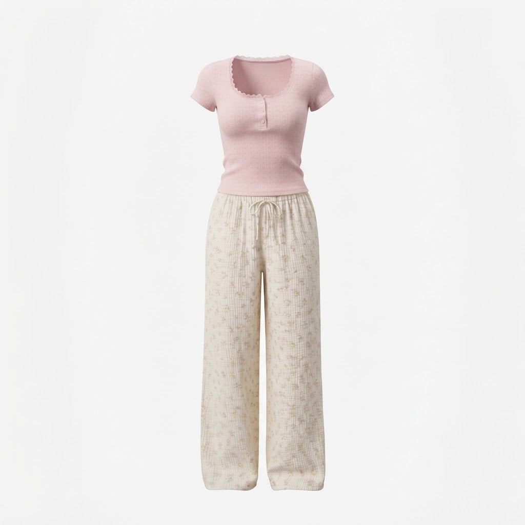 Blush Bloom Pajama Set
