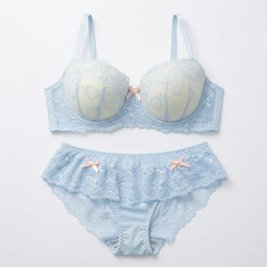 Sky Blue Lace Set