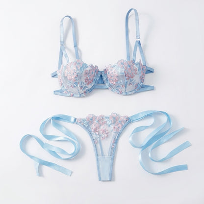 Baby blue petal set