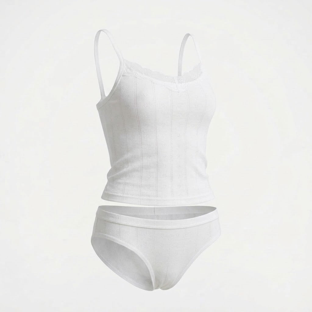 Ivory Bloom Cotton Set