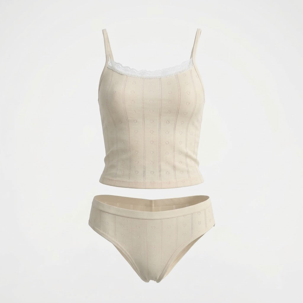 Ivory Bloom Cotton Set