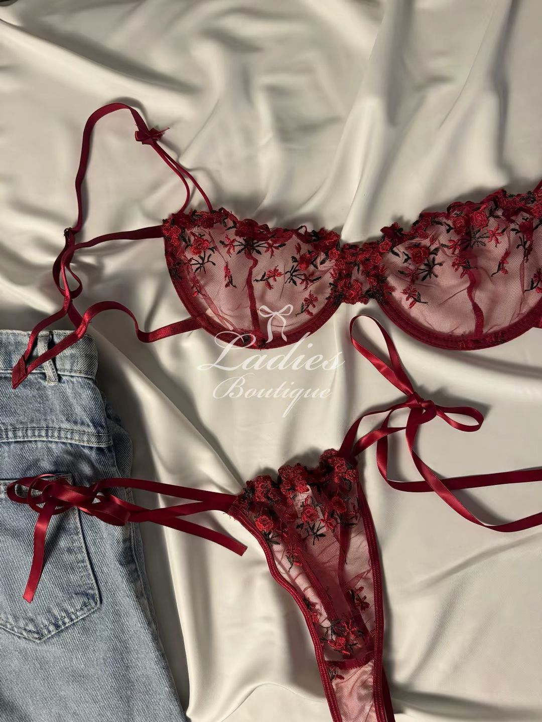 Burgundy Blossom set