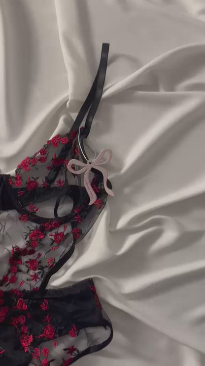 Midnight Blossom Bodysuit